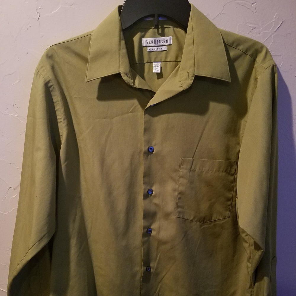 Olive green Dress Shirt
